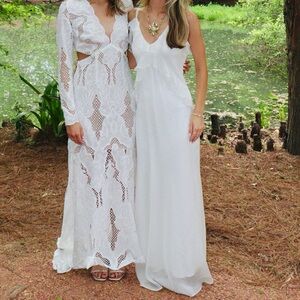 Steve Madden Elegant White Gown Size S,